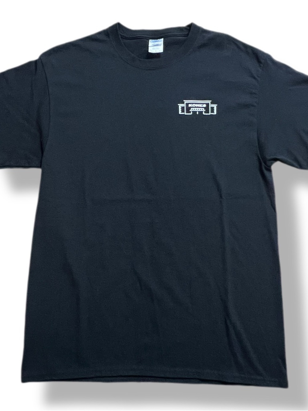 NWOT Kohl's Logo Employee Uniform Black T Shirt Men's LARGE Port & Co